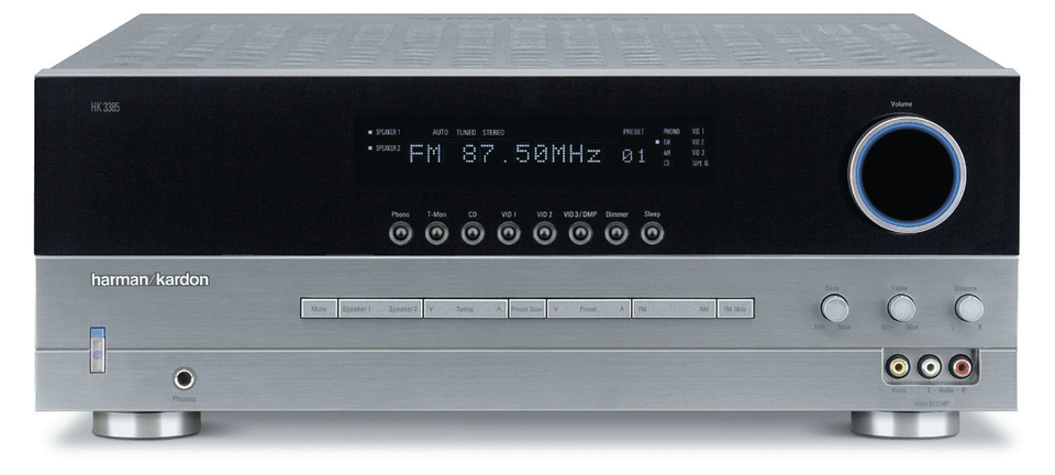 HK 3385 - Black - Stereo Receiver (80 watts x 2) - Hero